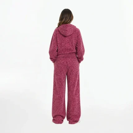 VYBES Pink Leopard Sweatpants f
