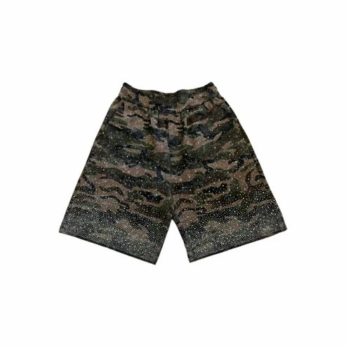 VYBES Rhinestone Camo Shorts VYBES Rhinestone Camo Shorts