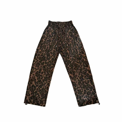 VYBES Rhinestone Leopard Sweatpants VYBES Rhinestone Leopard Sweatpants