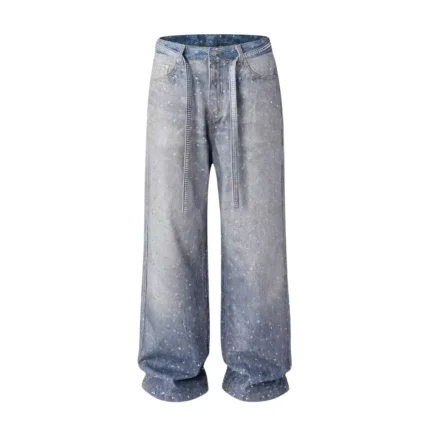 Vybes Rhinestone Baggy Pants