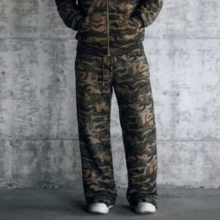 Vybes Rhinestone Camo Sweatpants