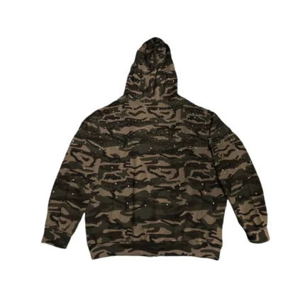Vybes Rhinestone Camo Zip Hoodie